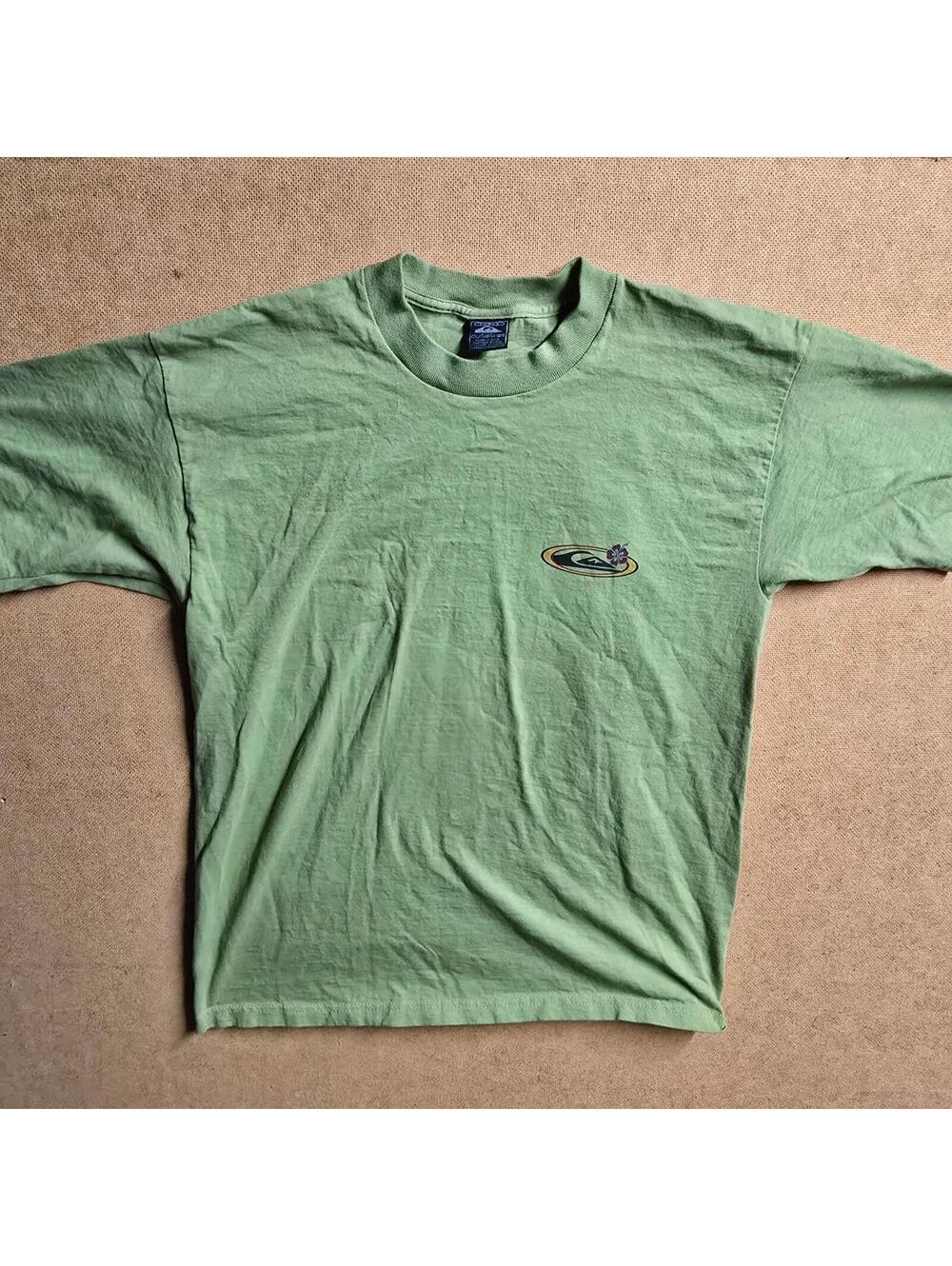 Vintage 90s Quicksilver Single Stitch T Shirt Size L USA Quiksilver Double Sided